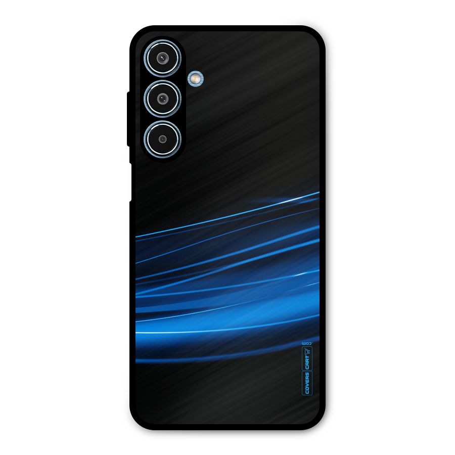 Blue Flow Metal Back Case for Galaxy M35