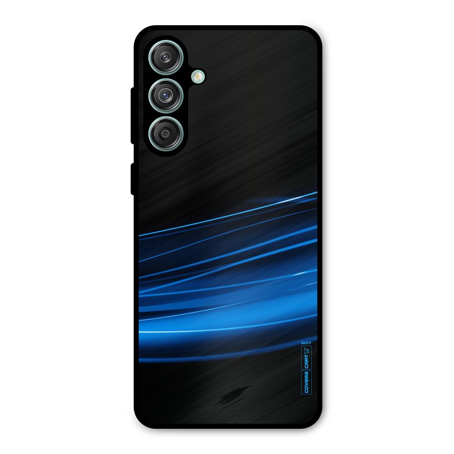 Blue Flow Metal Back Case for Galaxy M55 5G