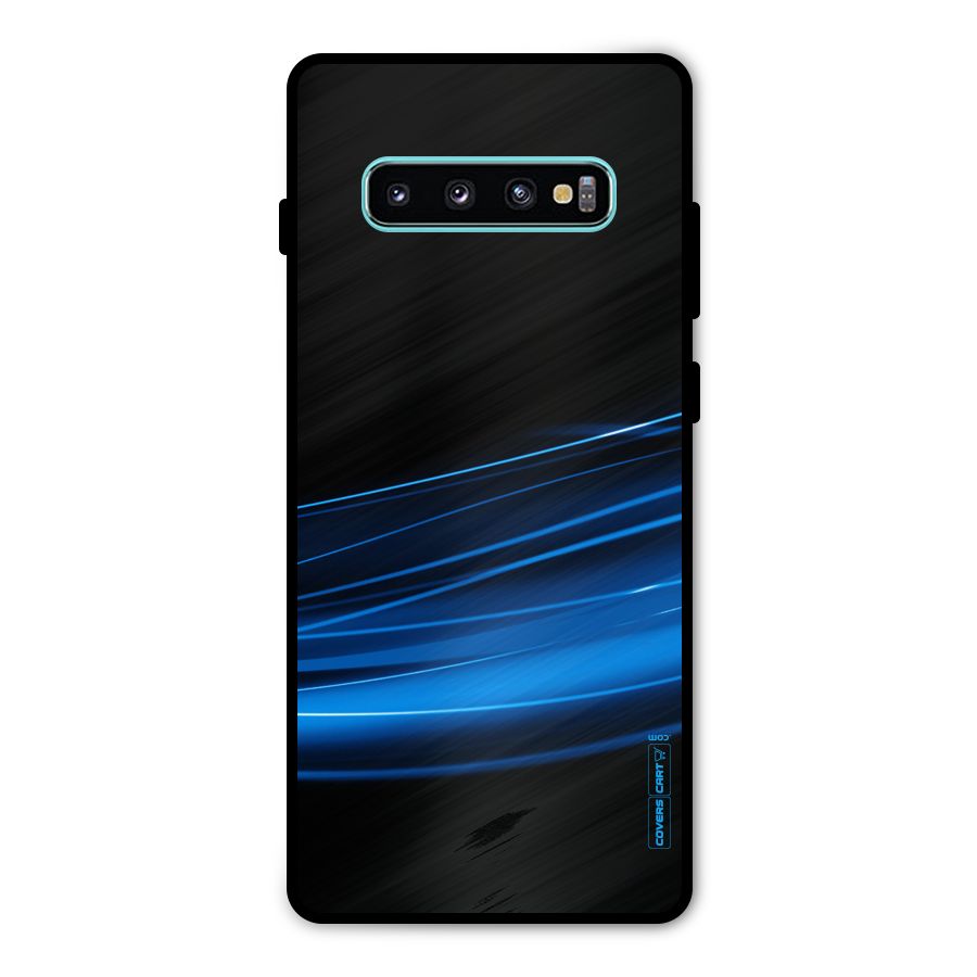 Blue Flow Metal Back Case for Galaxy S10 Plus