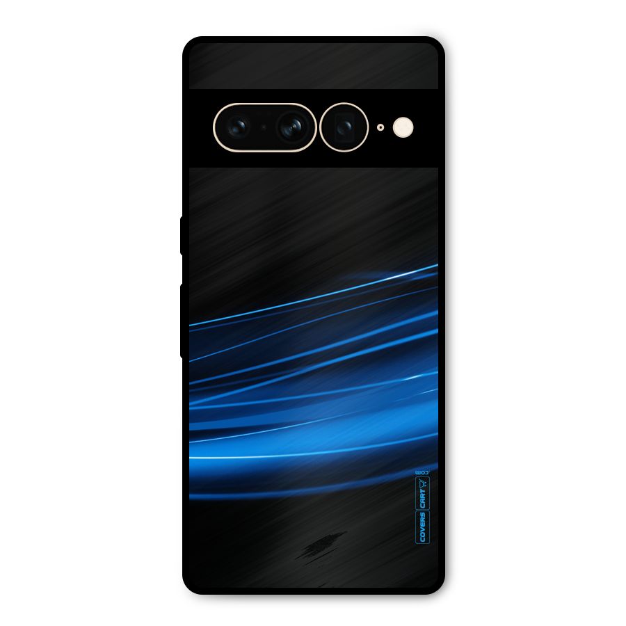 Blue Flow Metal Back Case for Google Pixel 7 Pro