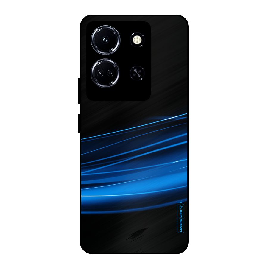 Blue Flow Metal Back Case for Infinix Note 30 5G