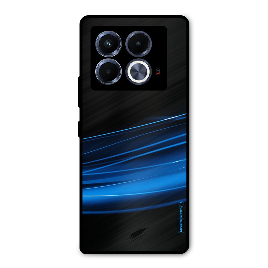 Blue Flow Metal Back Case for Infinix Note 40 5G