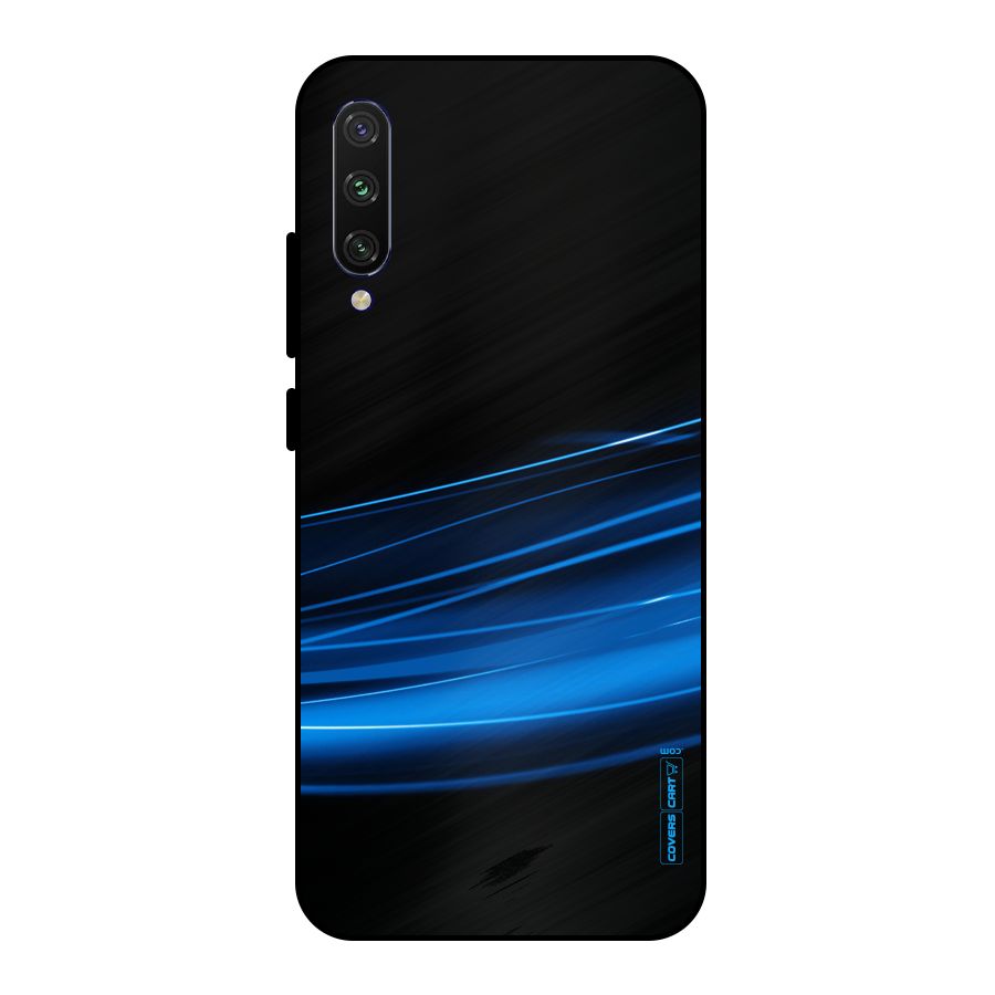Blue Flow Metal Back Case for Mi A3
