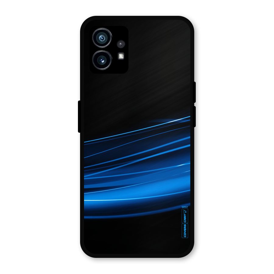 Blue Flow Metal Back Case for Nothing Phone 1