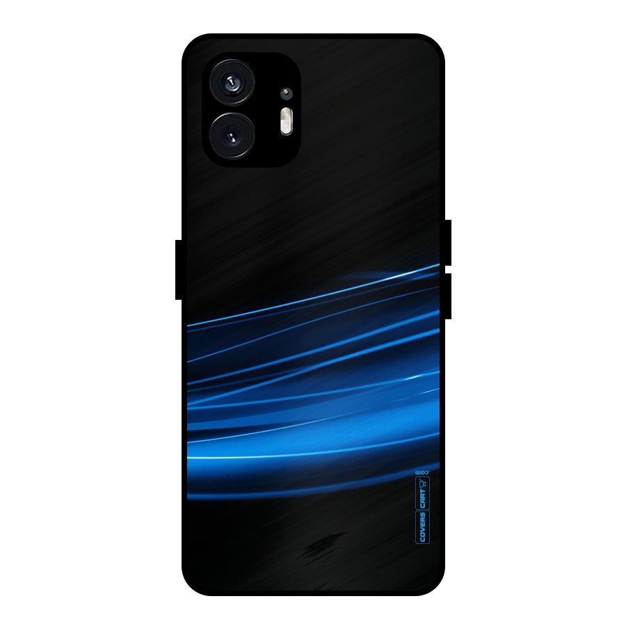 Blue Flow Metal Back Case for Nothing Phone 2