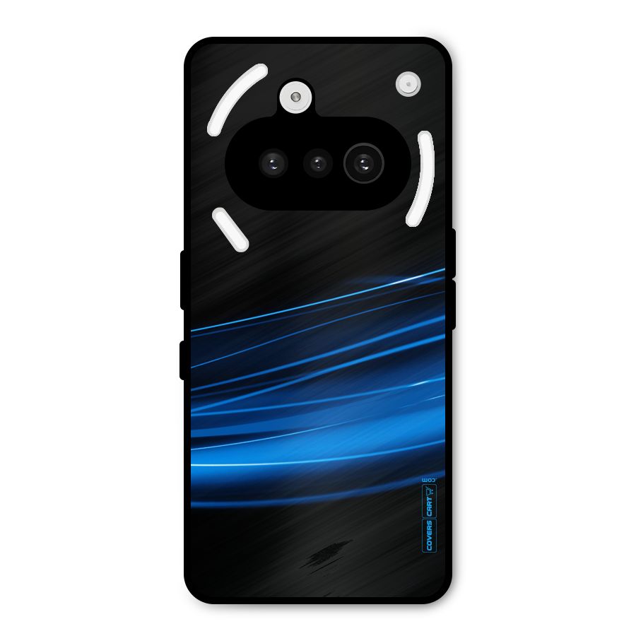 Blue Flow Metal Back Case for Nothing Phone 3a