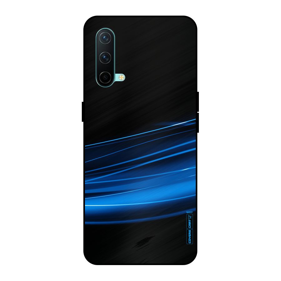 Blue Flow Metal Back Case for OnePlus Nord CE 5G