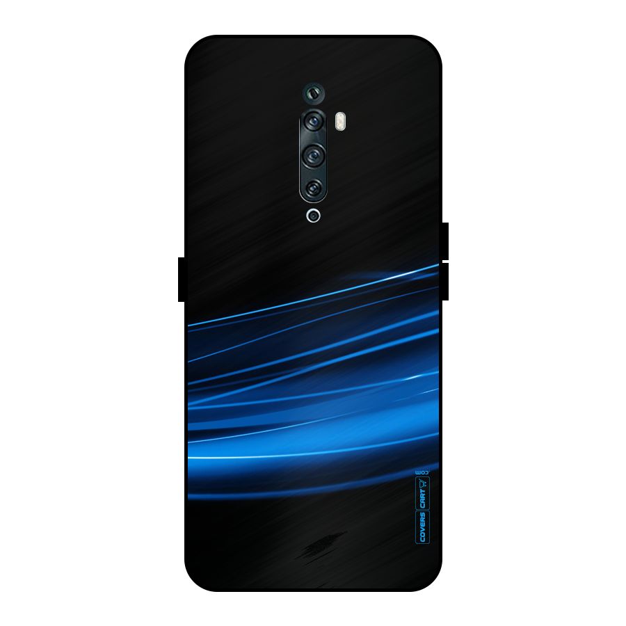 Blue Flow Metal Back Case for Oppo Reno2 Z