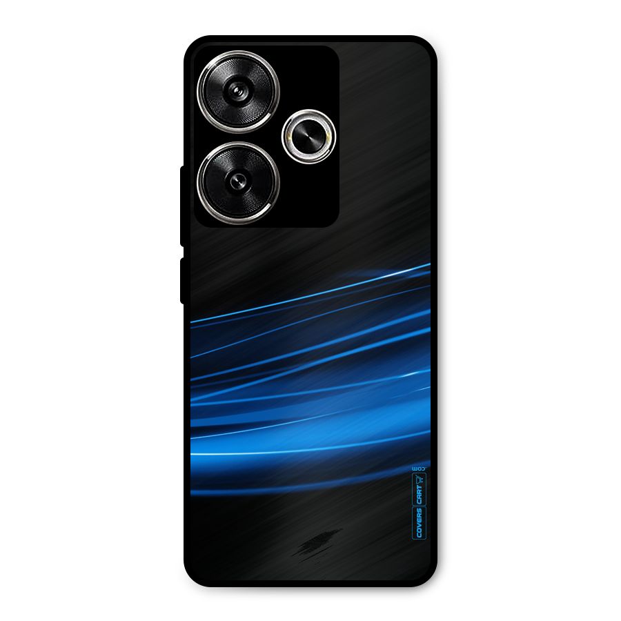 Blue Flow Metal Back Case for Poco F6