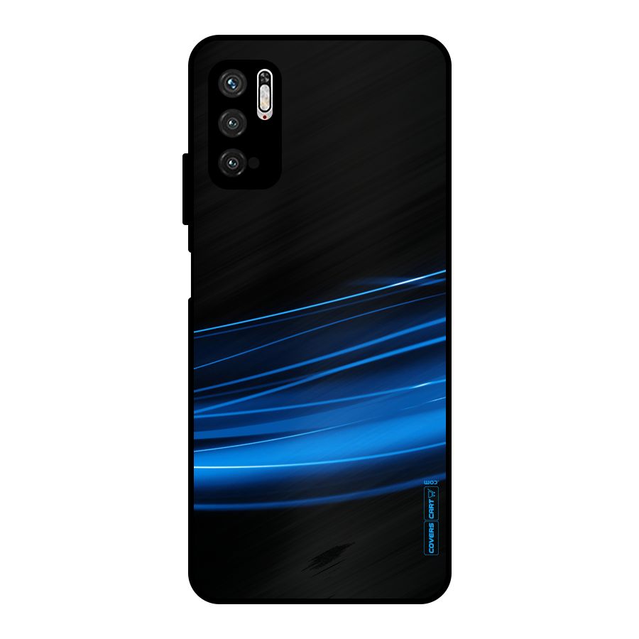 Blue Flow Metal Back Case for Poco M3 Pro 5G
