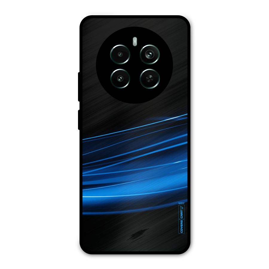 Blue Flow Metal Back Case for Realme 12 Pro Plus