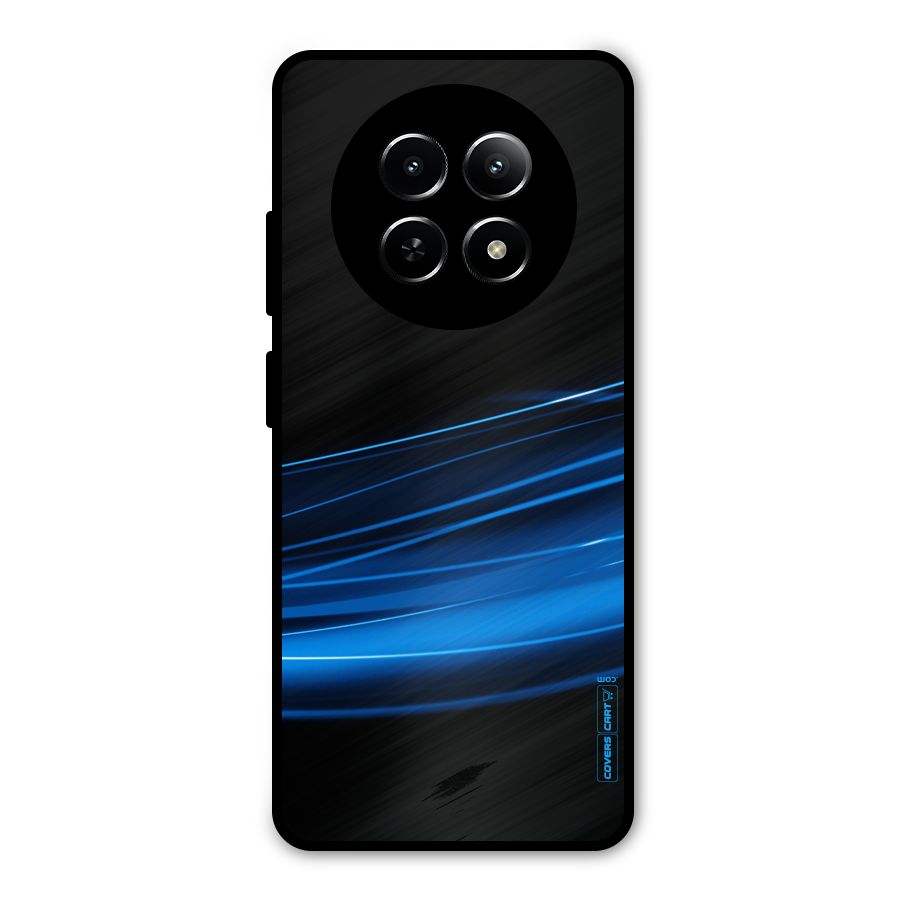 Blue Flow Metal Back Case for Realme 12x 5G