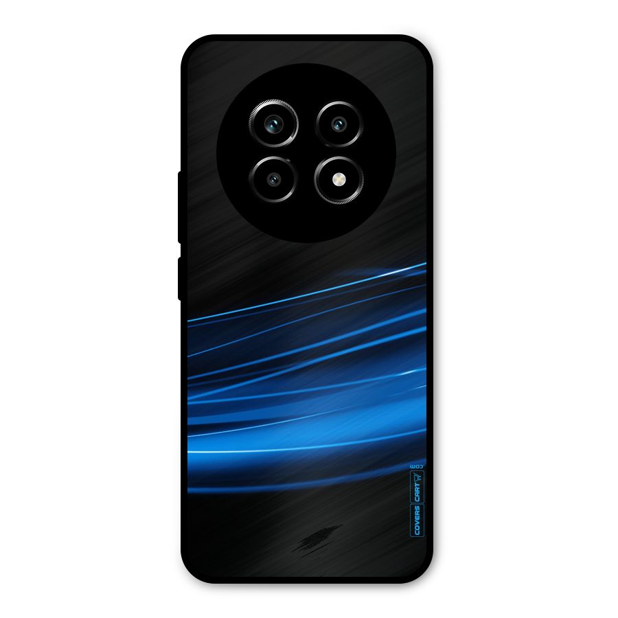 Blue Flow Metal Back Case for Realme 14 Pro Lite