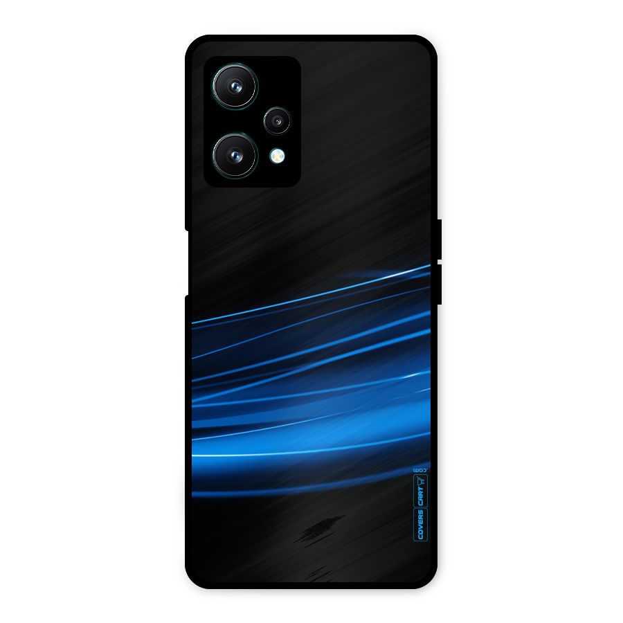 Blue Flow Metal Back Case for Realme 9 Pro 5G