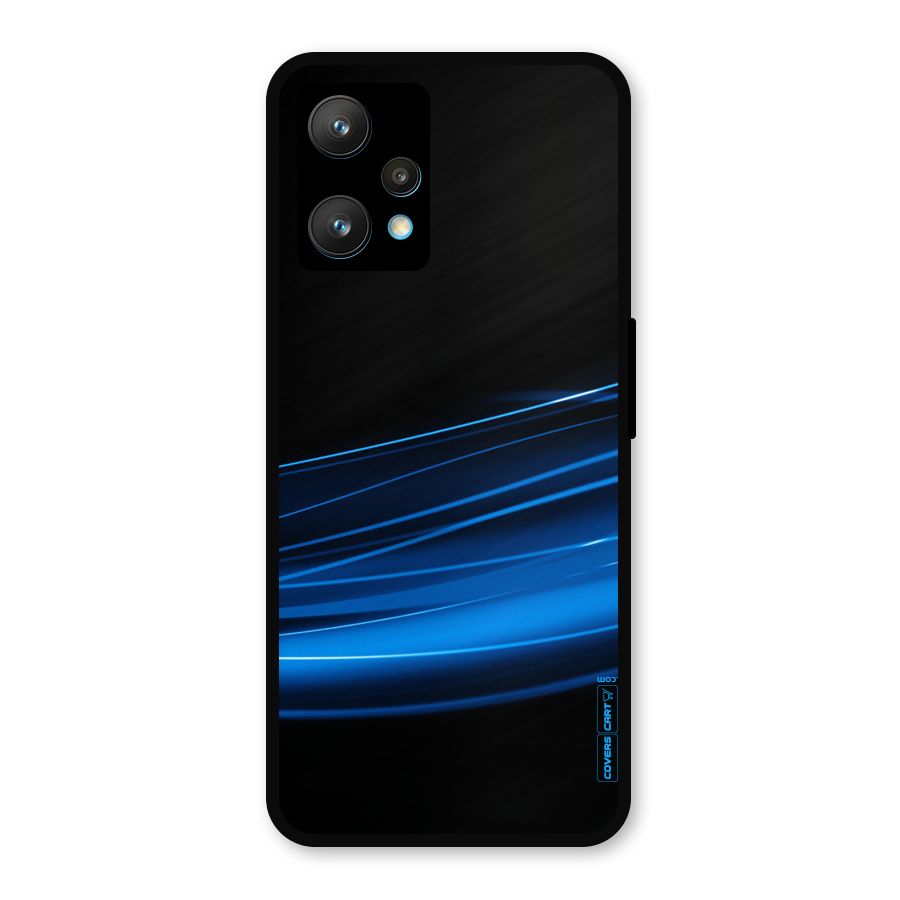 Blue Flow Metal Back Case for Realme 9 Pro Plus 5G