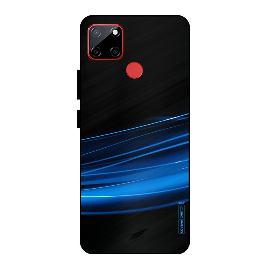 Blue Flow Metal Back Case for Realme C12