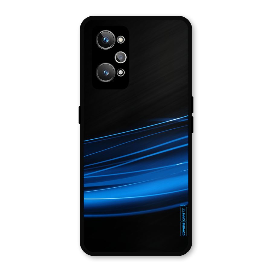 Blue Flow Metal Back Case for Realme GT 2
