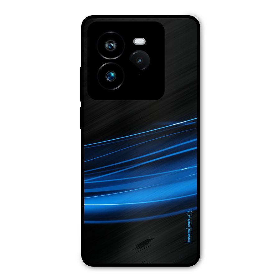 Blue Flow Metal Back Case for Realme GT 7 Pro