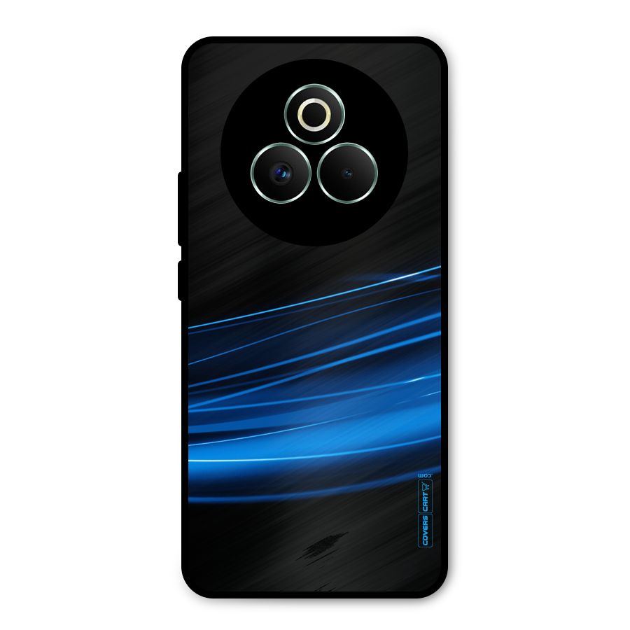Blue Flow Metal Back Case for Realme P3 Pro