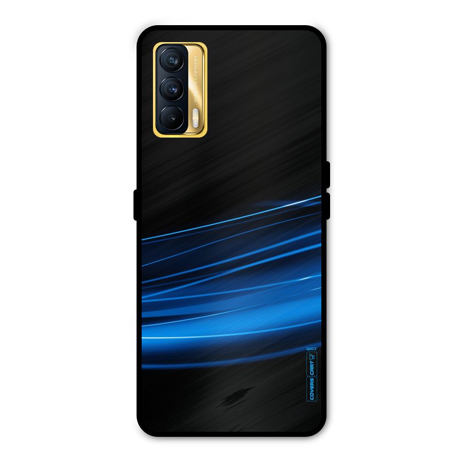 Blue Flow Metal Back Case for Realme X7