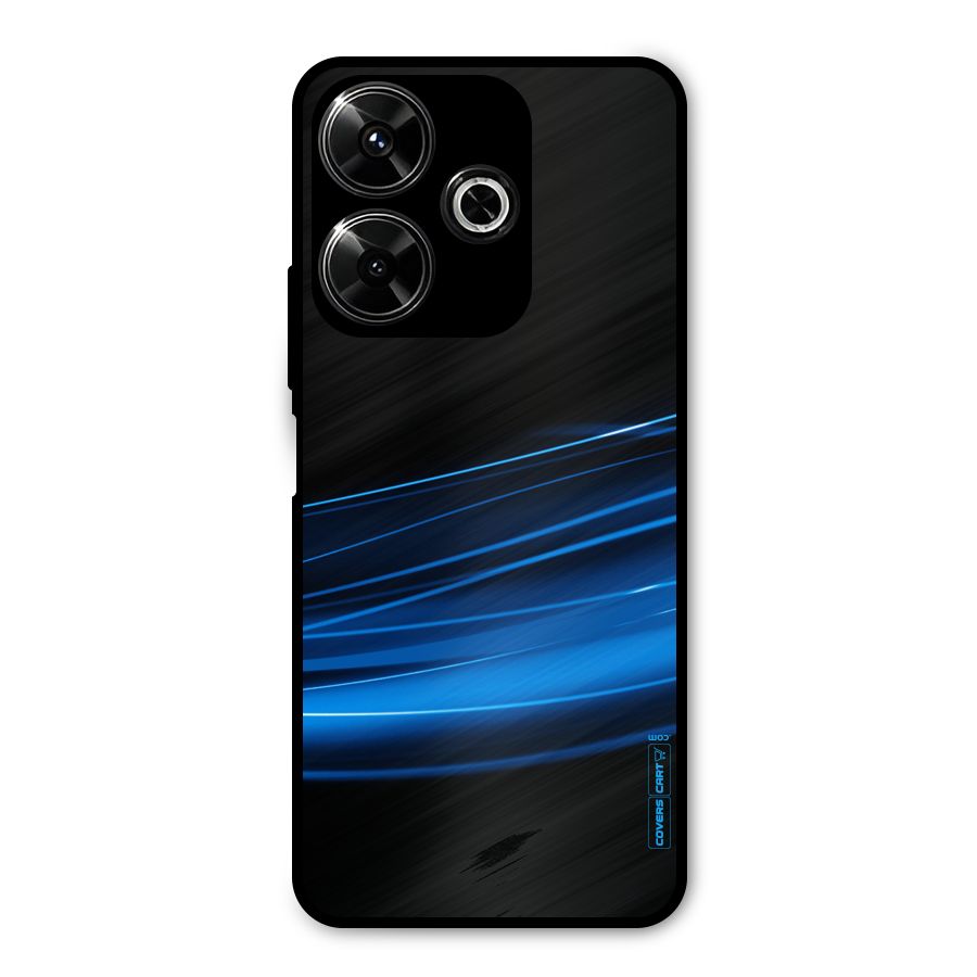Blue Flow Metal Back Case for Redmi 13 5G
