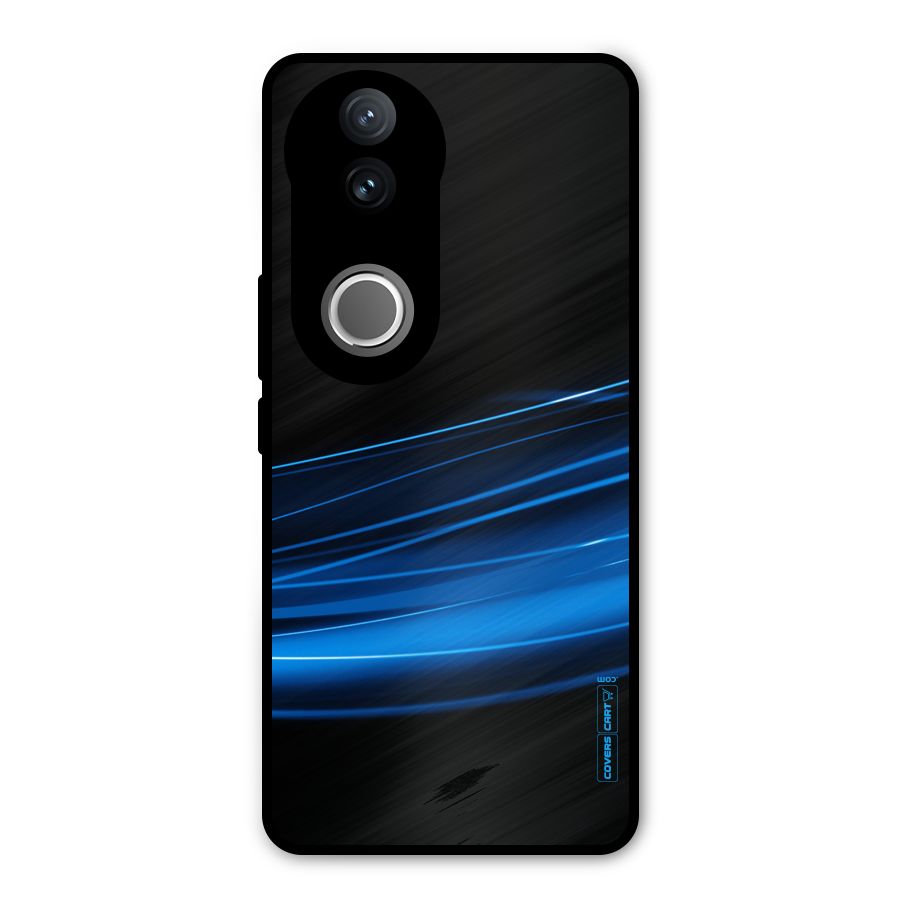 Blue Flow Metal Back Case for Vivo V50e