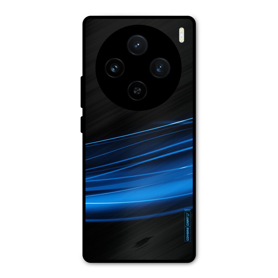 Blue Flow Metal Back Case for Vivo X100