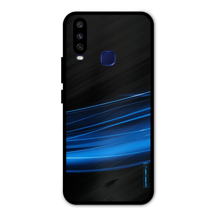 Blue Flow Metal Back Case for Vivo Y15