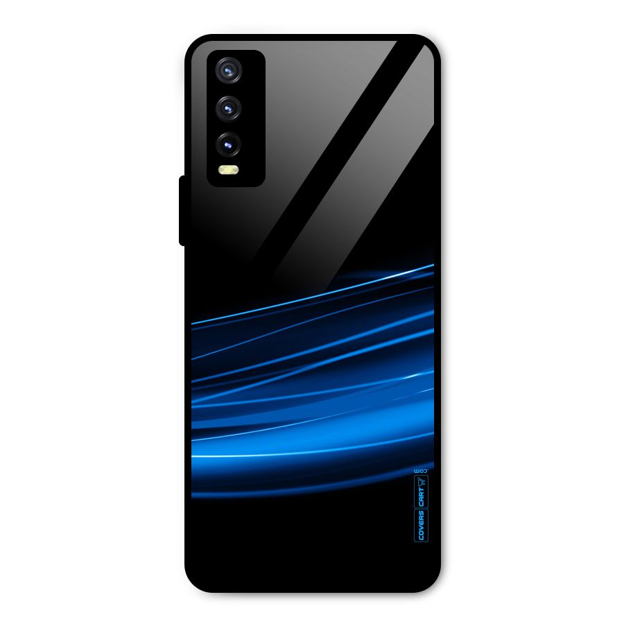 Blue Flow Metal Back Case for Vivo Y20