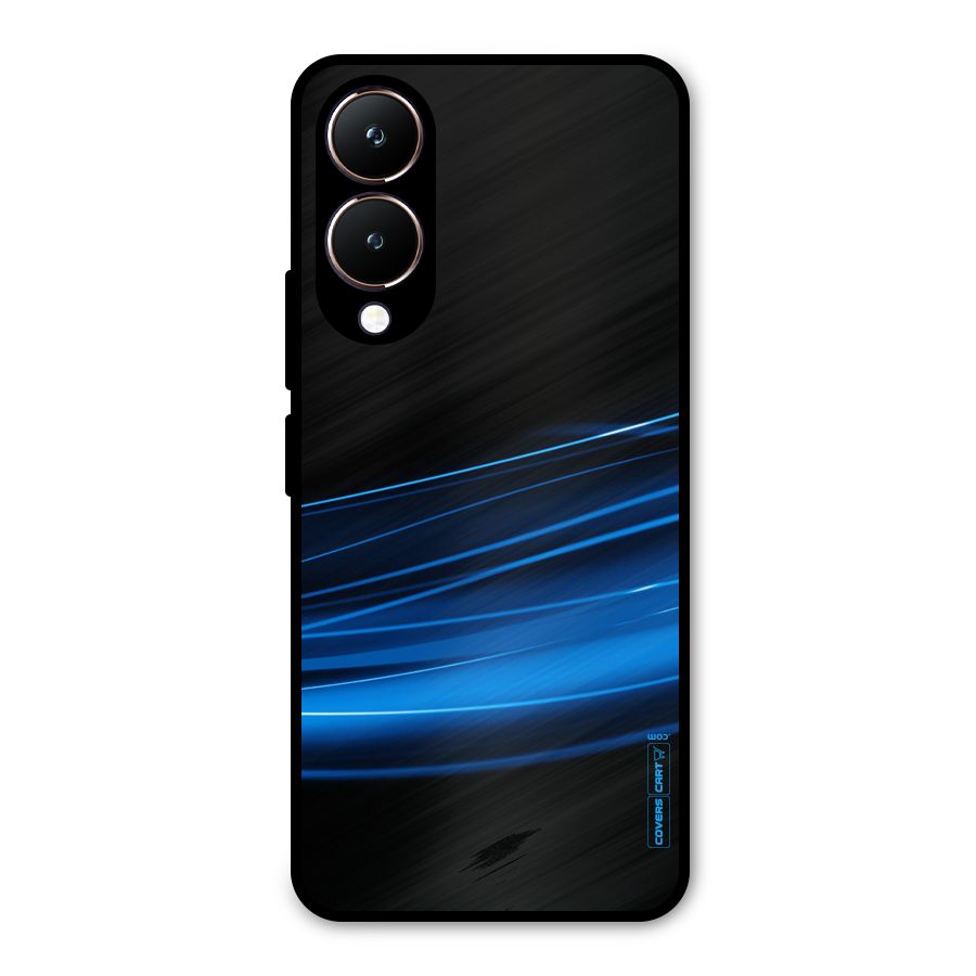 Blue Flow Metal Back Case for Vivo Y28