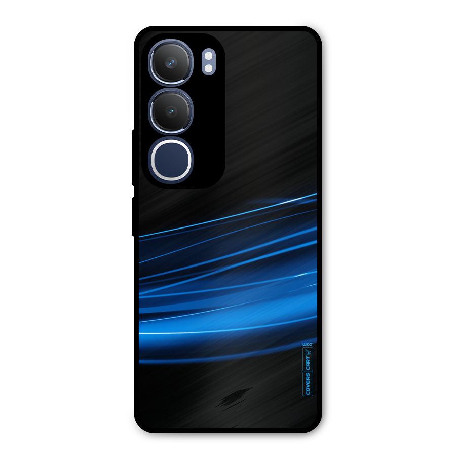 Blue Flow Metal Back Case for Vivo Y29
