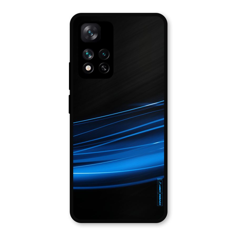 Blue Flow Metal Back Case for Xiaomi 11i 5G