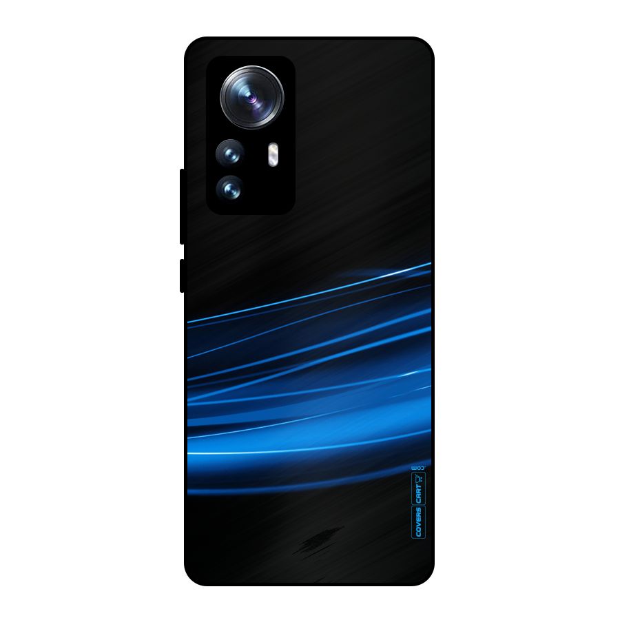 Blue Flow Metal Back Case for Xiaomi 12 Pro