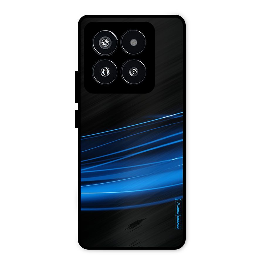 Blue Flow Metal Back Case for Xiaomi 14 Pro
