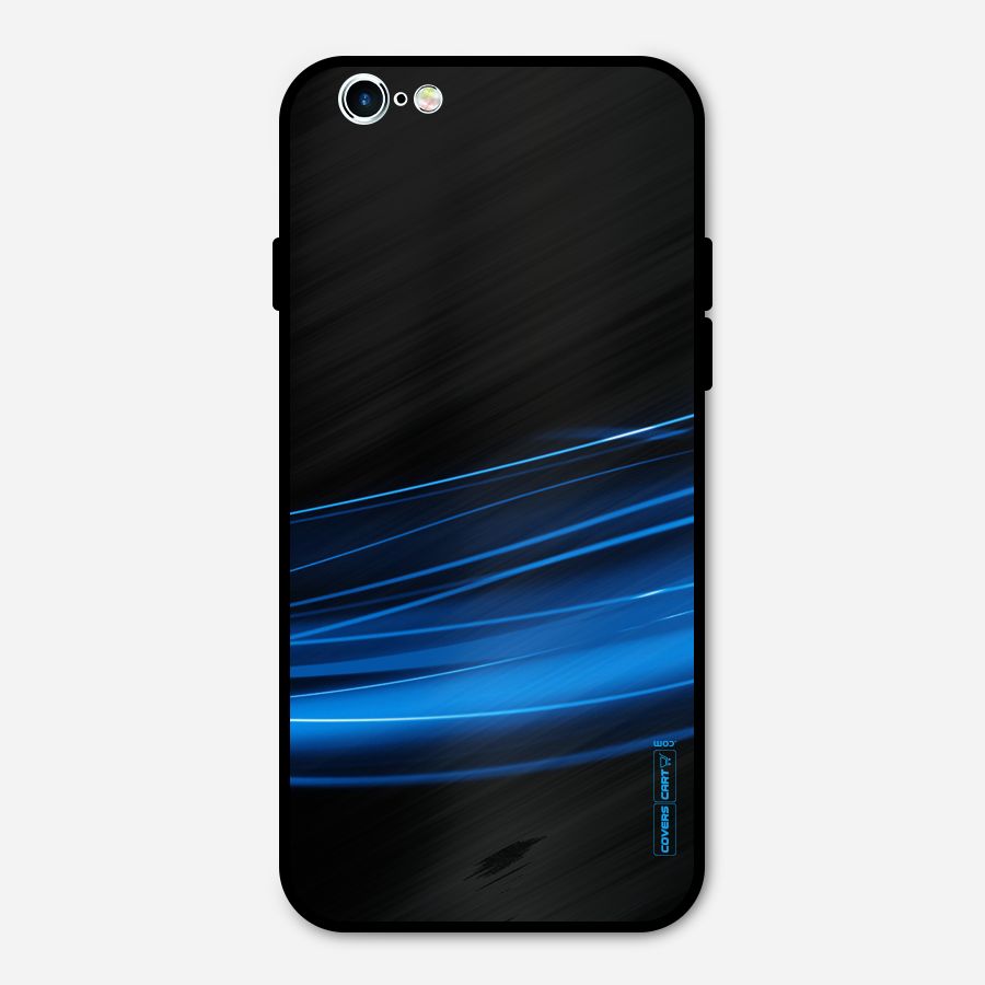Blue Flow Metal Back Case for iPhone 6 6s