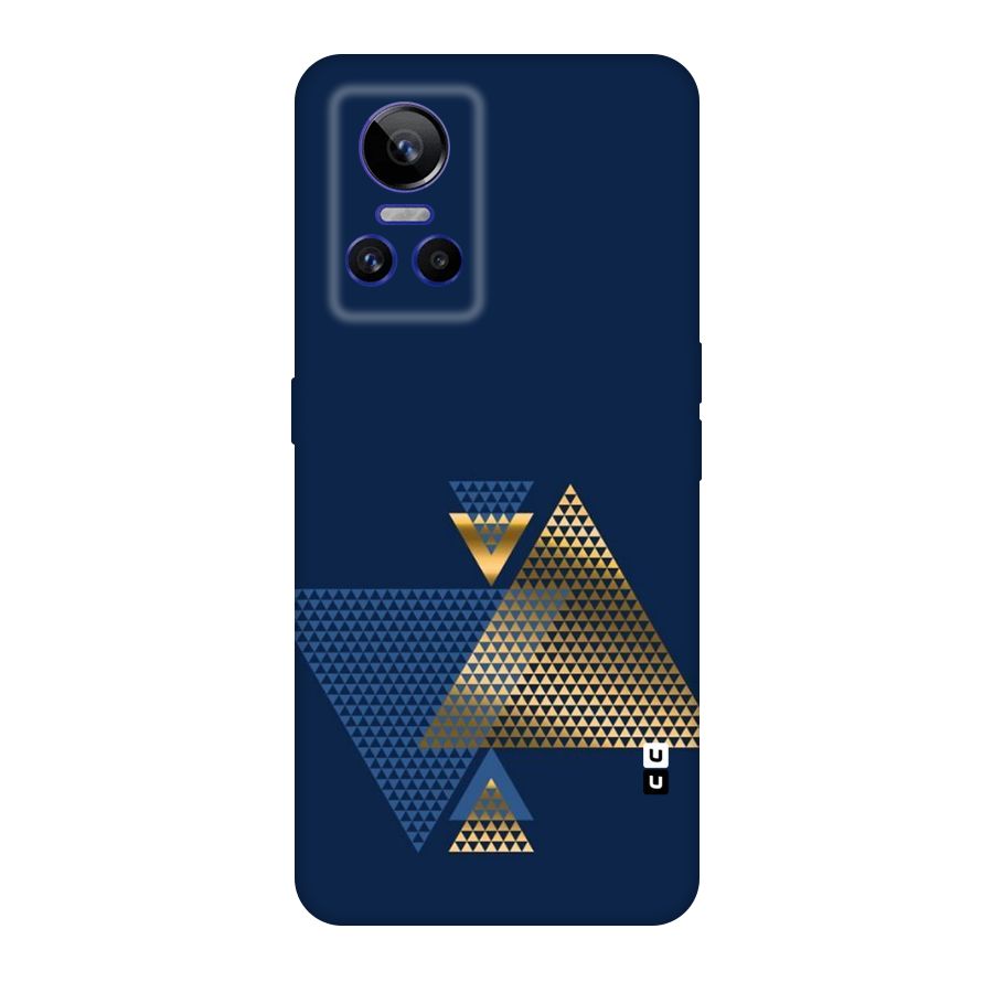 Blue Gold Triangles Original Polycarbonate Back Case for Realme GT Neo 3