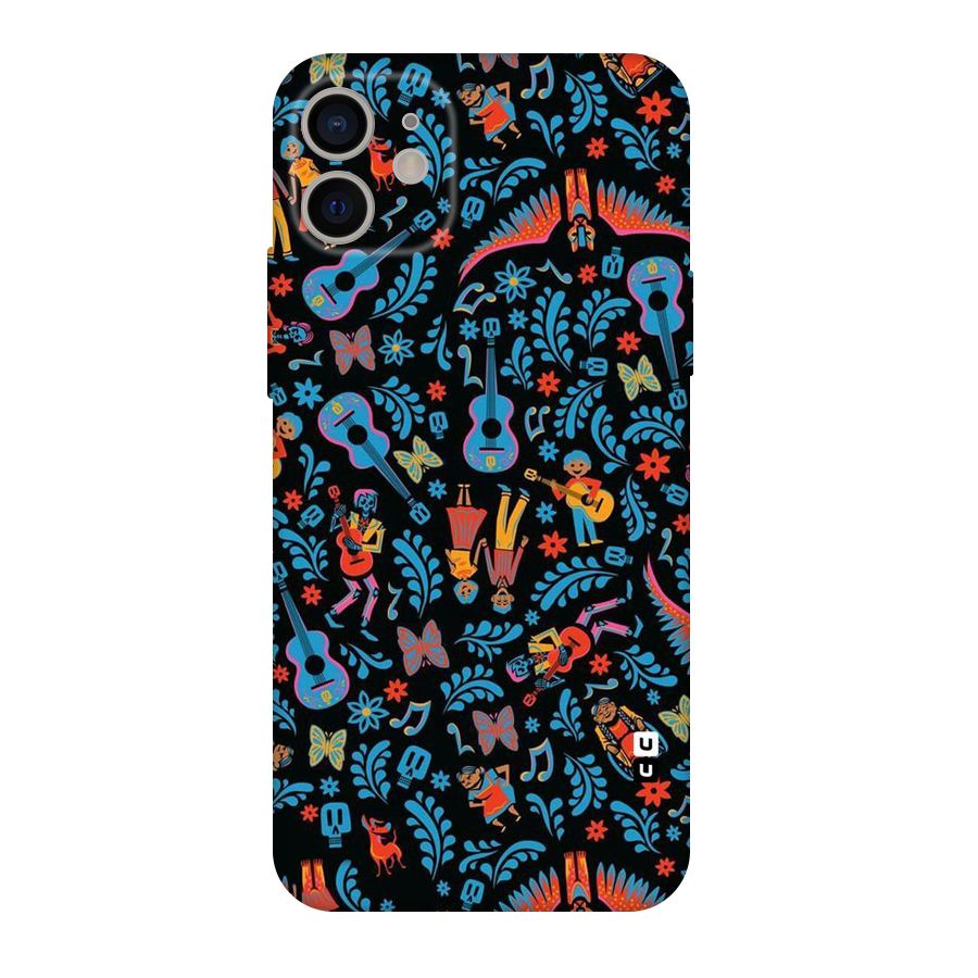 Blue Guitar Pattern Original Polycarbonate Back Case for iPhone 11
