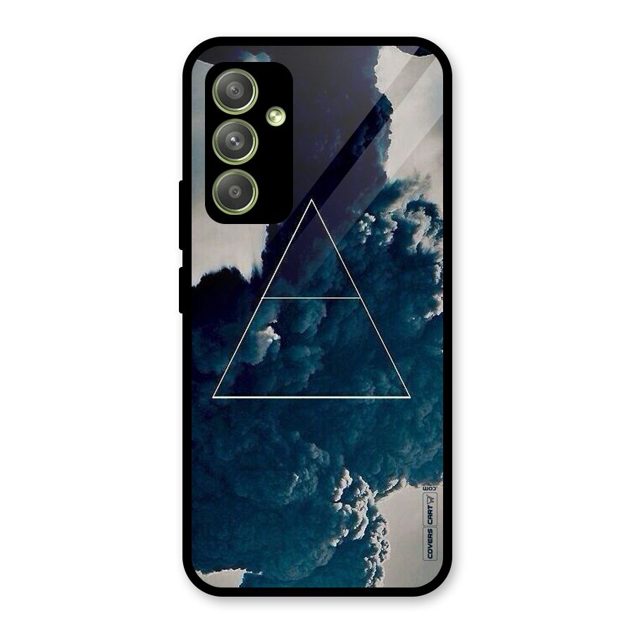 Blue Hue Smoke Glass Back Case for Galaxy A54