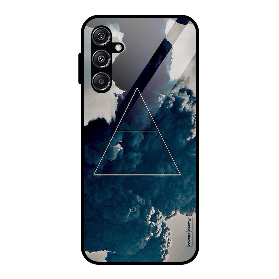 Blue Hue Smoke Glass Back Case for Galaxy M34 5G