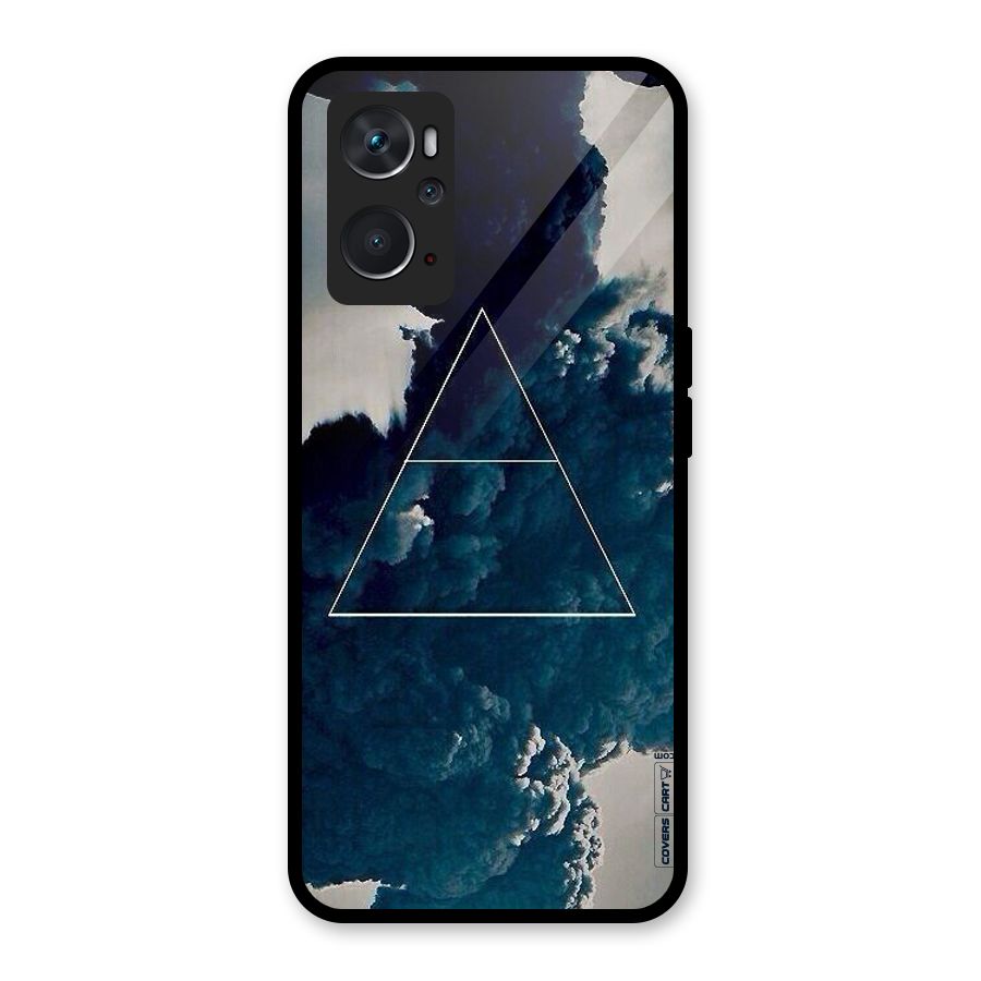 Blue Hue Smoke Glass Back Case for Oppo K10 4G