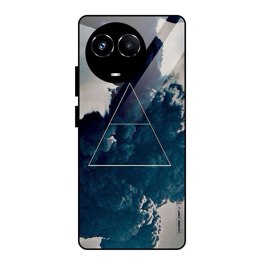 Blue Hue Smoke Glass Back Case for Realme 11X