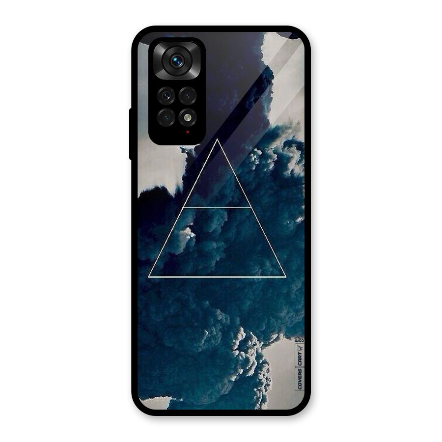 Blue Hue Smoke Glass Back Case for Redmi Note 11S