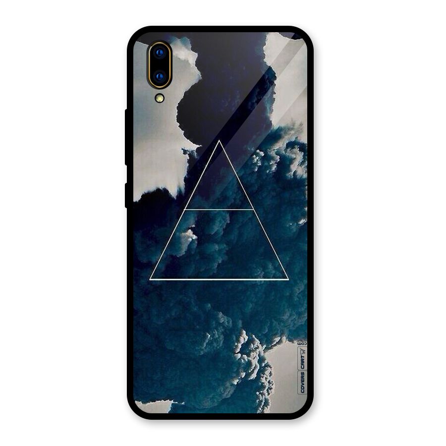 Blue Hue Smoke Glass Back Case for Vivo V11 Pro