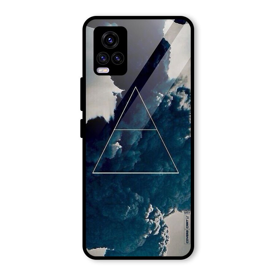 Blue Hue Smoke Glass Back Case for Vivo V20 2021