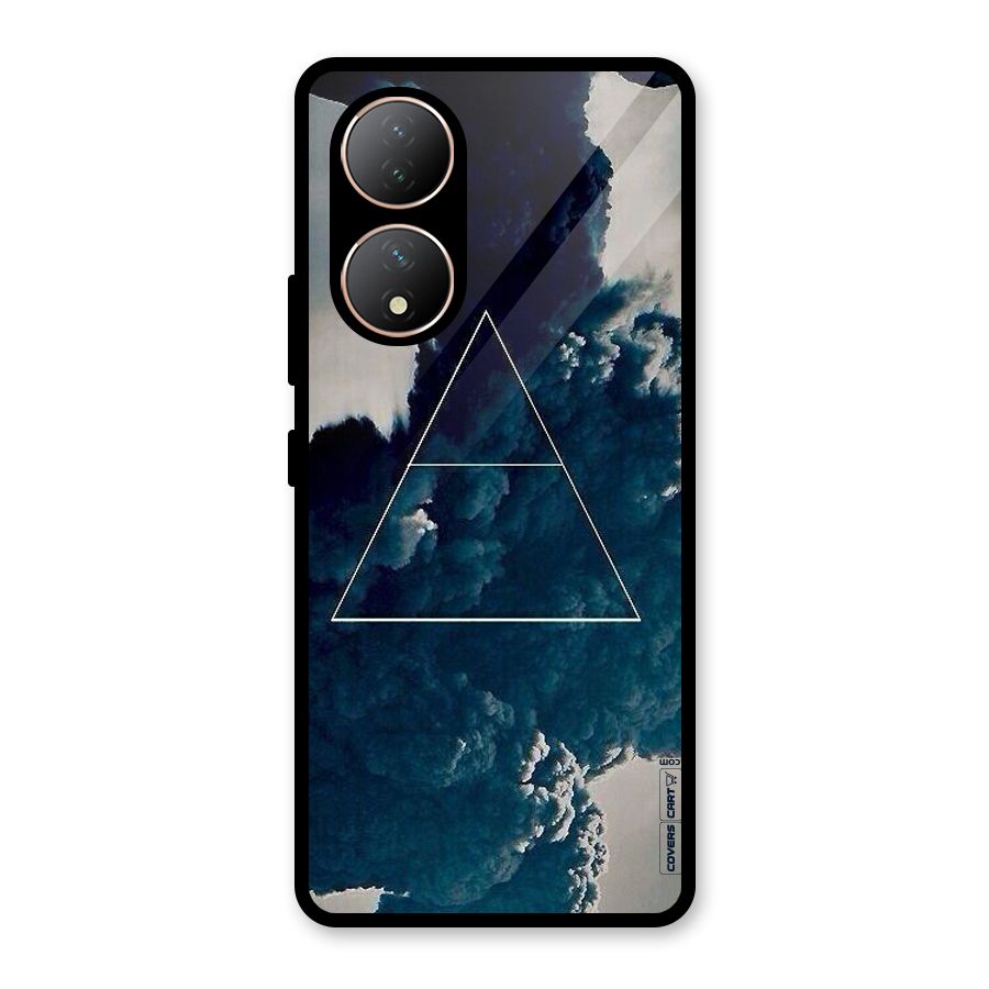 Blue Hue Smoke Glass Back Case for Vivo Y100