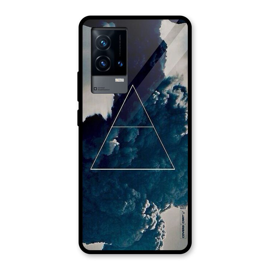 Blue Hue Smoke Glass Back Case for iQOO 9 5G