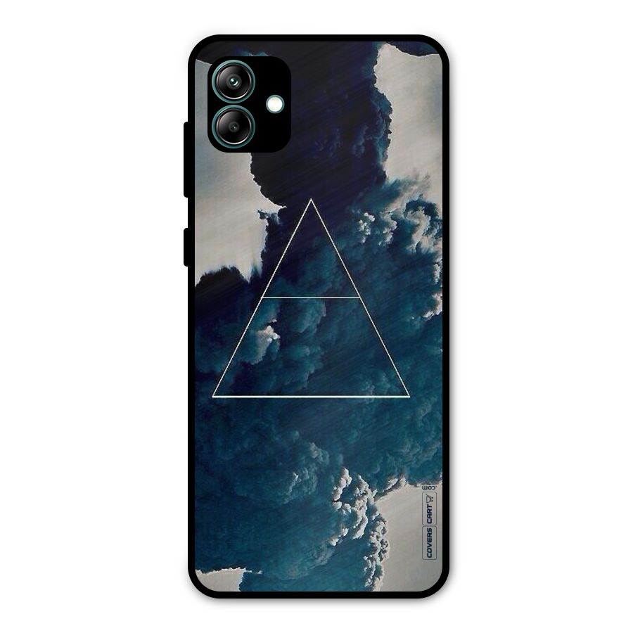 Blue Hue Smoke Metal Back Case for Galaxy A04