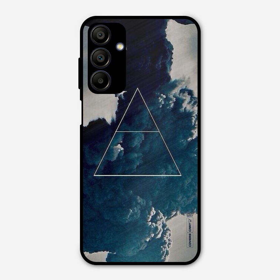 Blue Hue Smoke Metal Back Case for Galaxy A15 5G