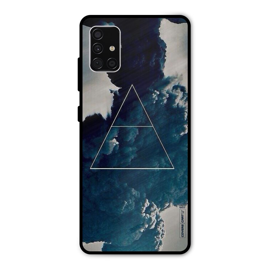 Blue Hue Smoke Metal Back Case for Galaxy A51