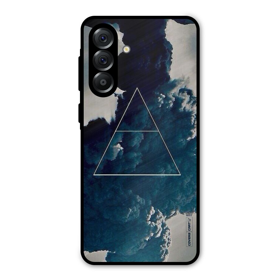 Blue Hue Smoke Metal Back Case for Galaxy A56